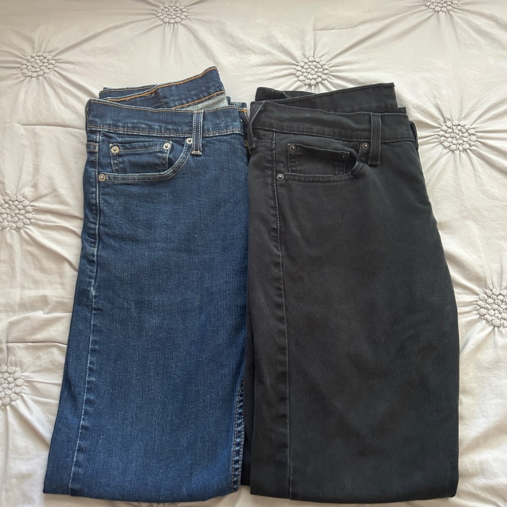 Levi's Blue and Black Straight Leg Pants
